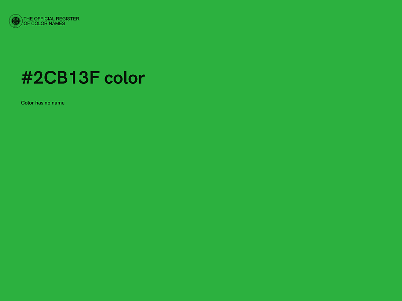 #2CB13F color image