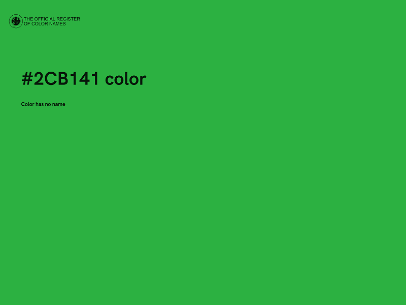 #2CB141 color image