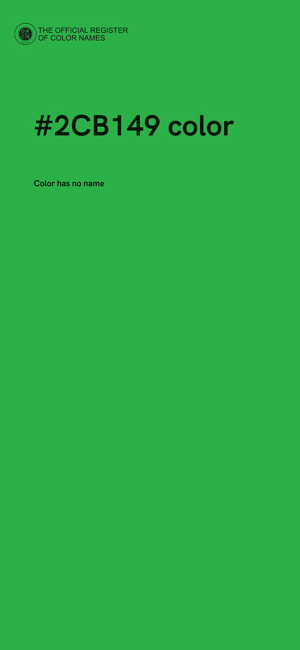 #2CB149 color image
