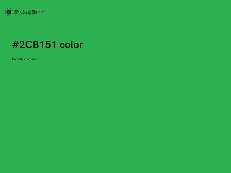 #2CB151 color image