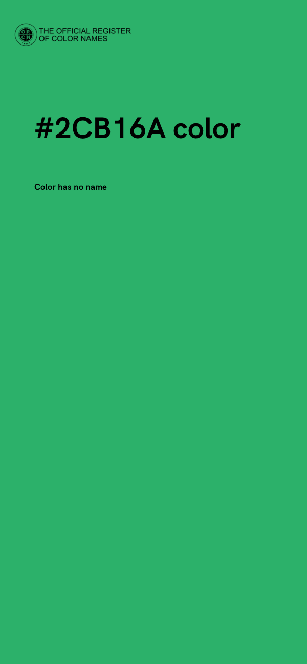 #2CB16A color image