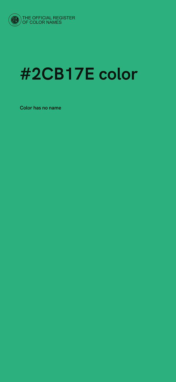 #2CB17E color image