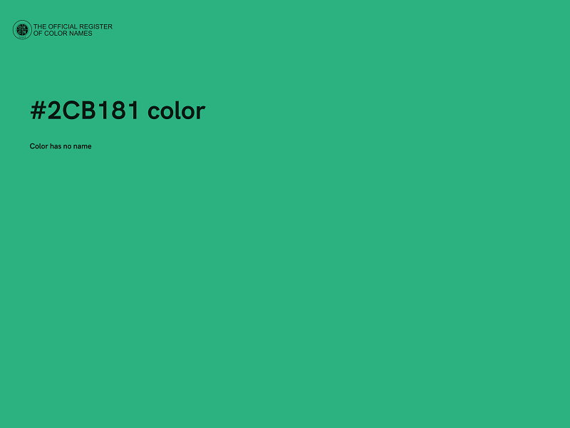 #2CB181 color image