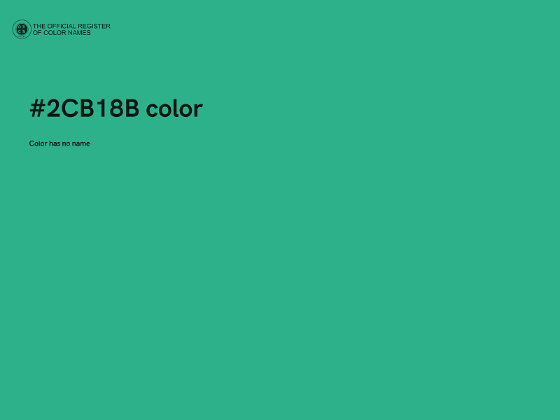 #2CB18B color image