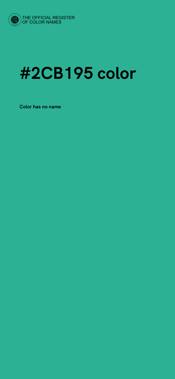 #2CB195 color image