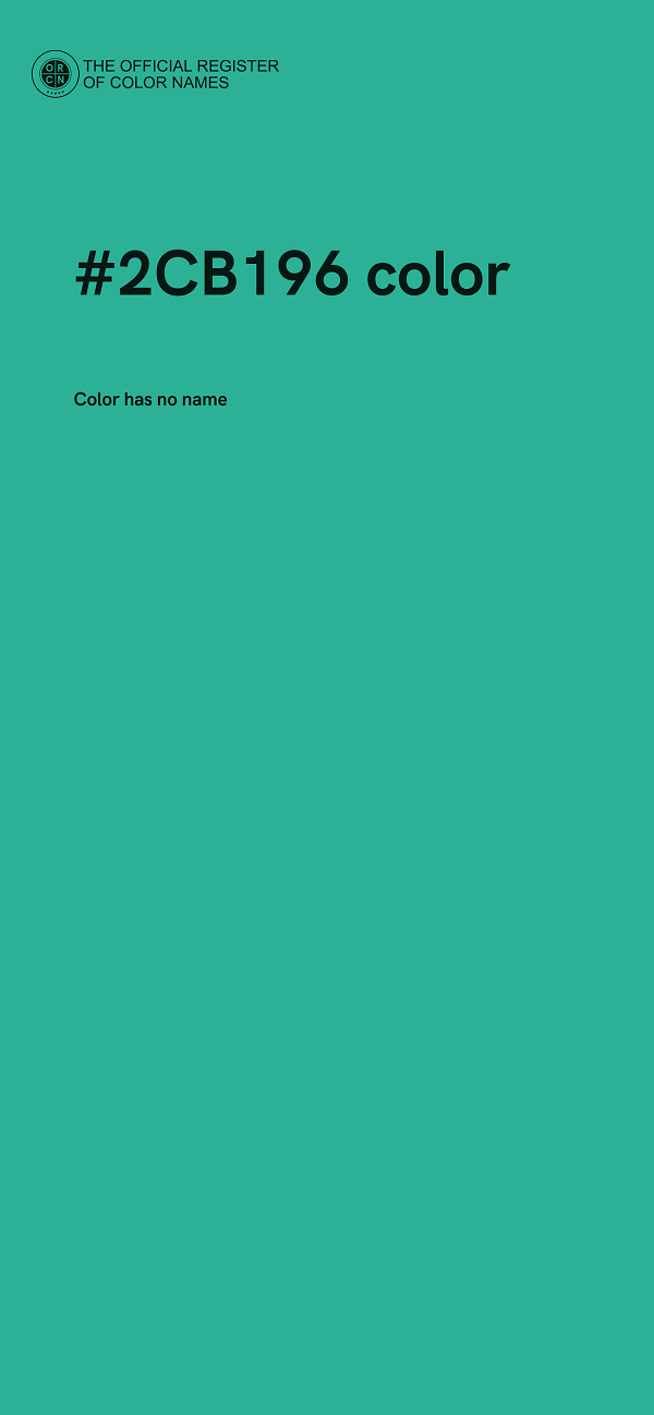 #2CB196 color image