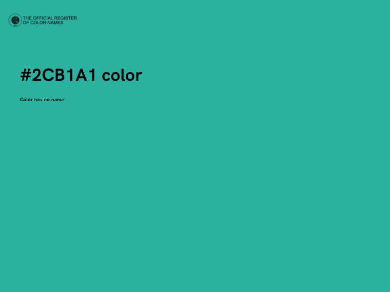 #2CB1A1 color image