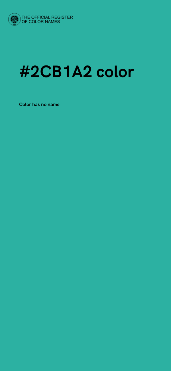 #2CB1A2 color image