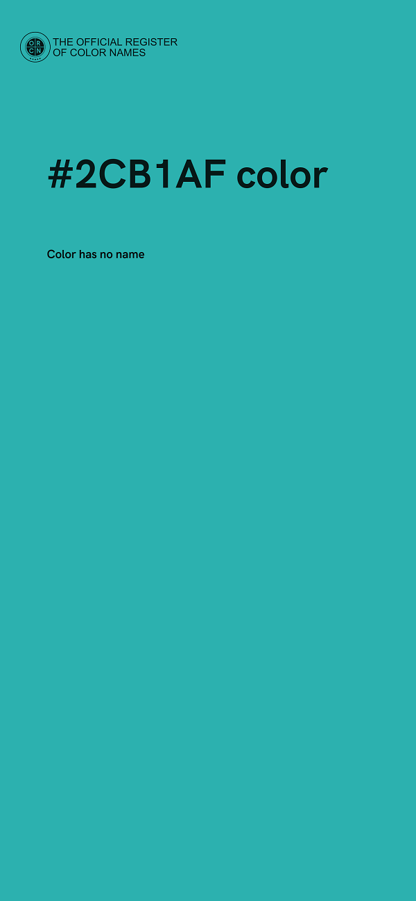 #2CB1AF color image