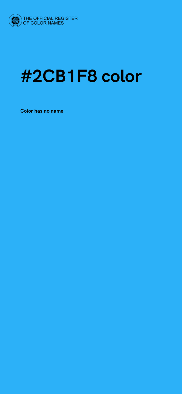 #2CB1F8 color image