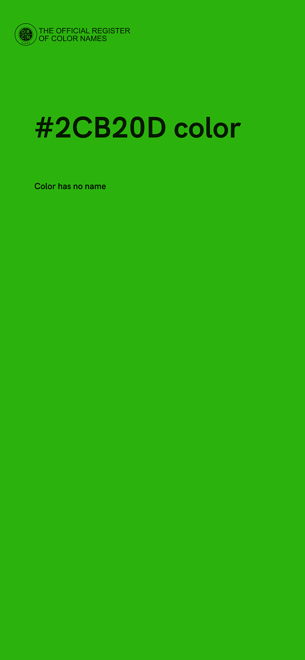 #2CB20D color image