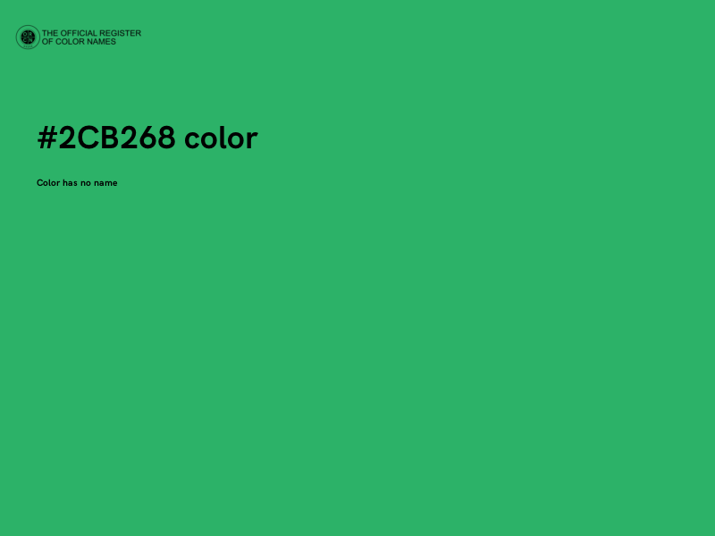 #2CB268 color image
