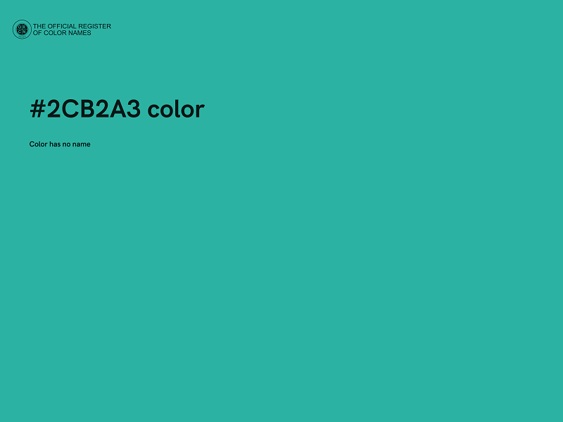 #2CB2A3 color image