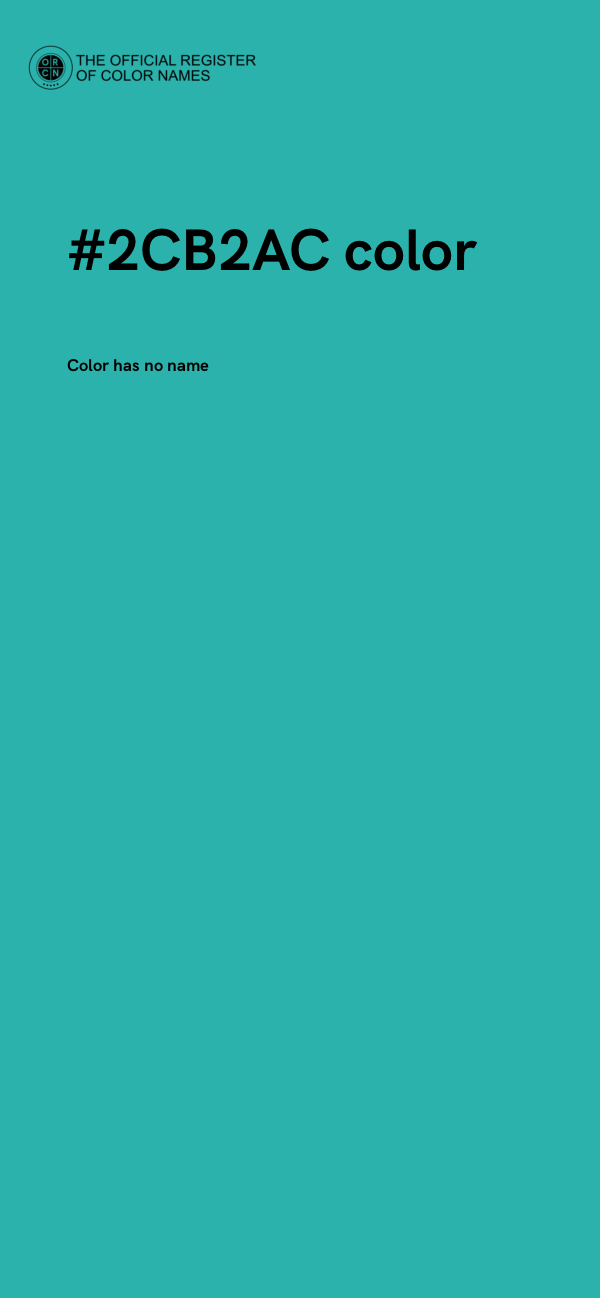 #2CB2AC color image