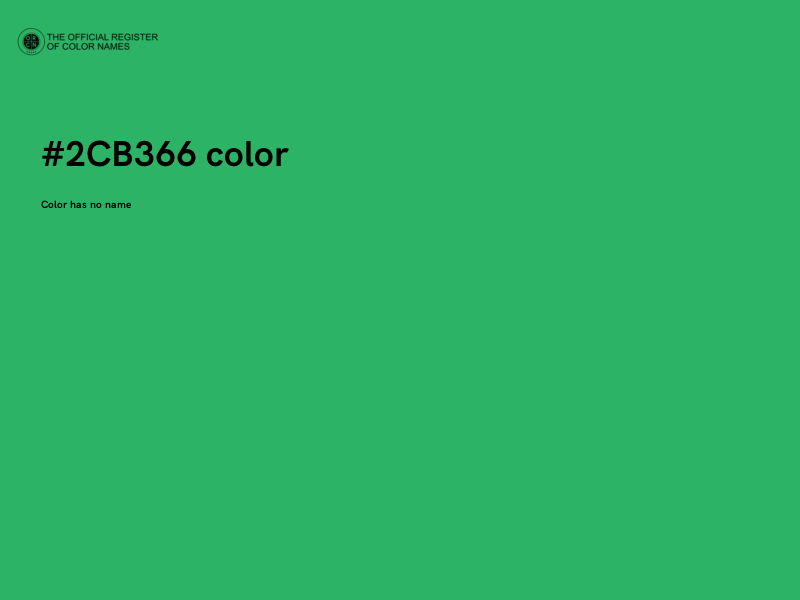 #2CB366 color image