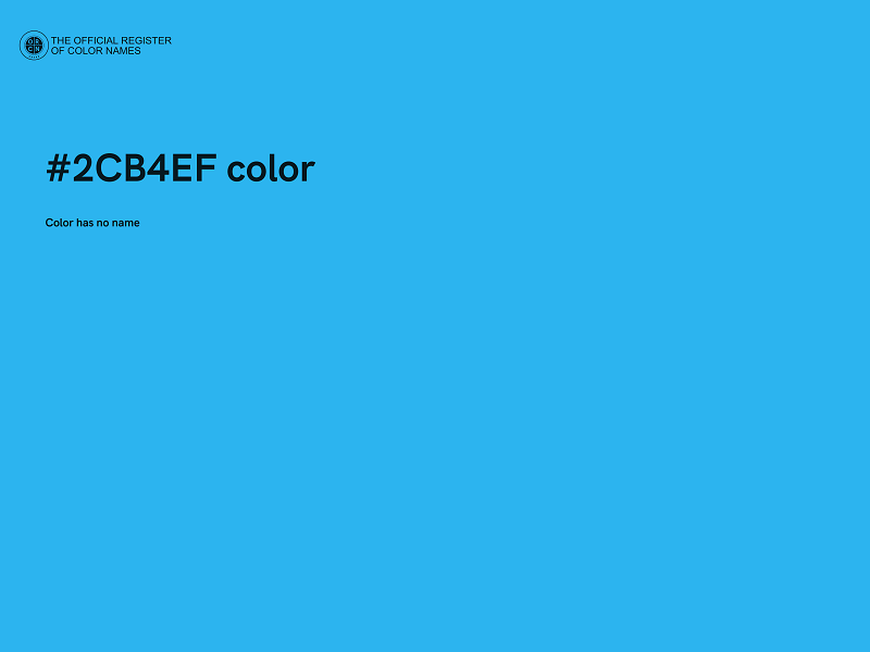 #2CB4EF color image