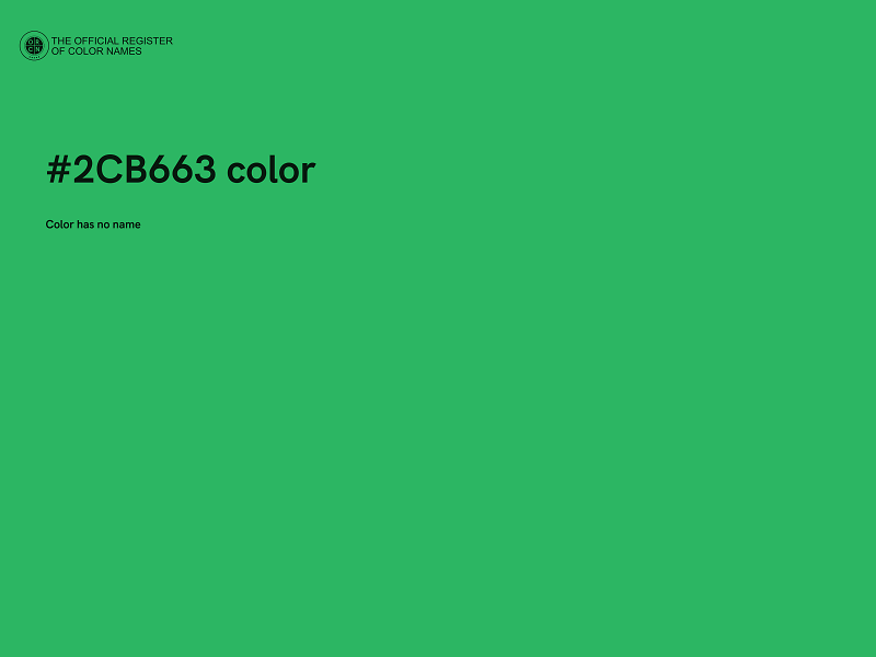 #2CB663 color image