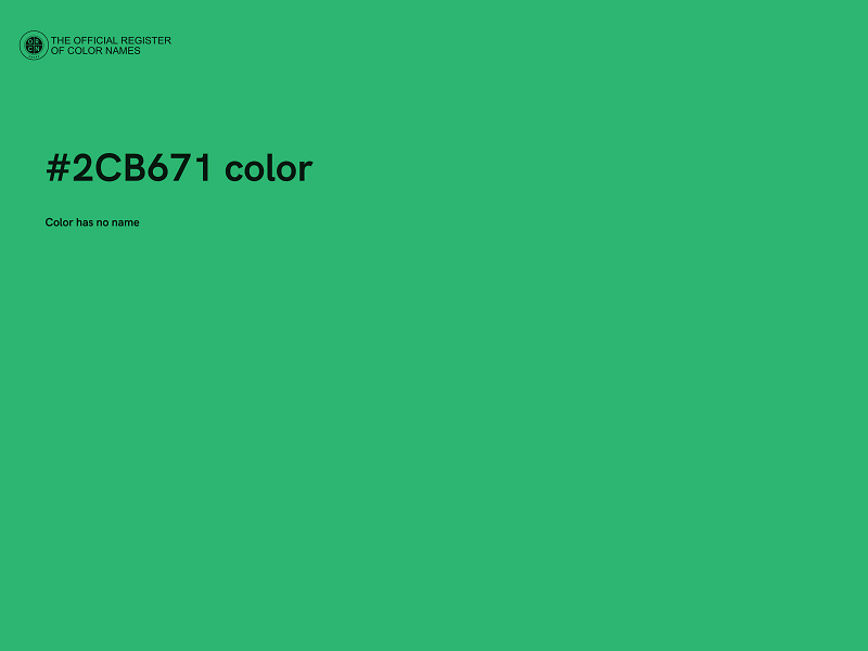 #2CB671 color image