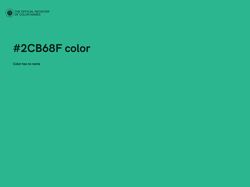 #2CB68F color image
