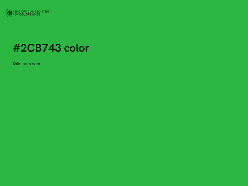 #2CB743 color image