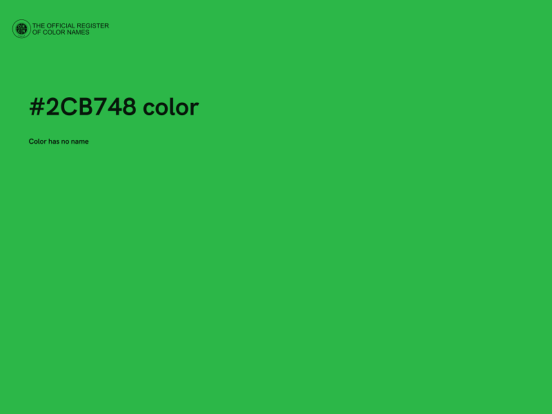 #2CB748 color image