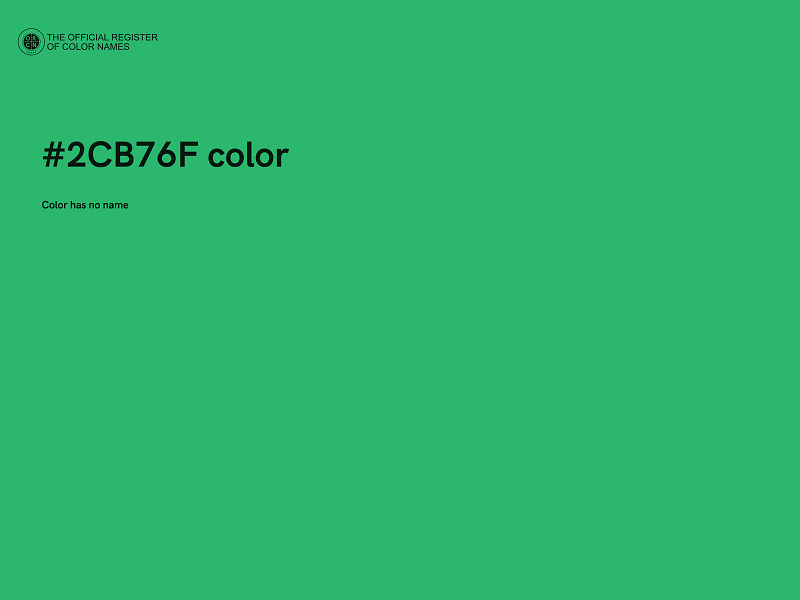 #2CB76F color image