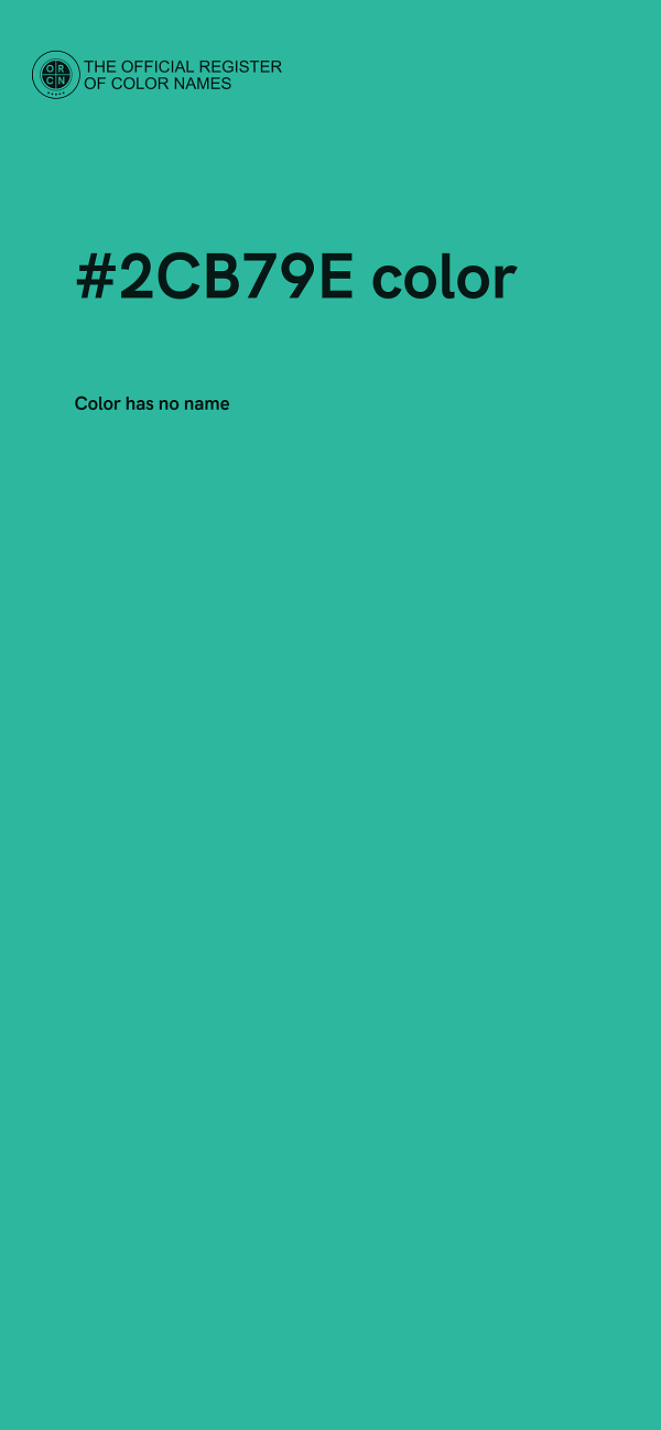 #2CB79E color image