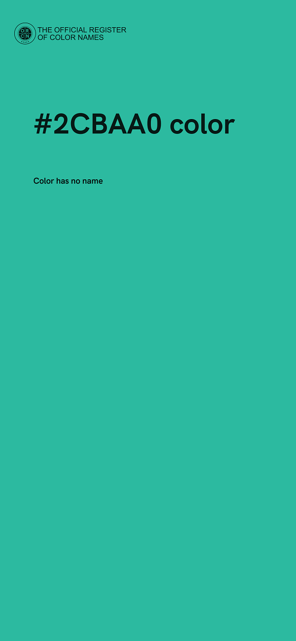 #2CBAA0 color image