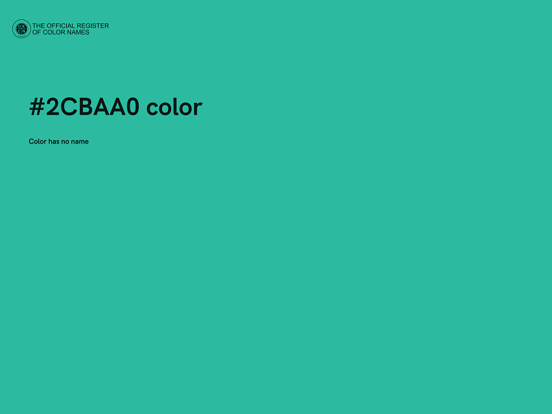 #2CBAA0 color image