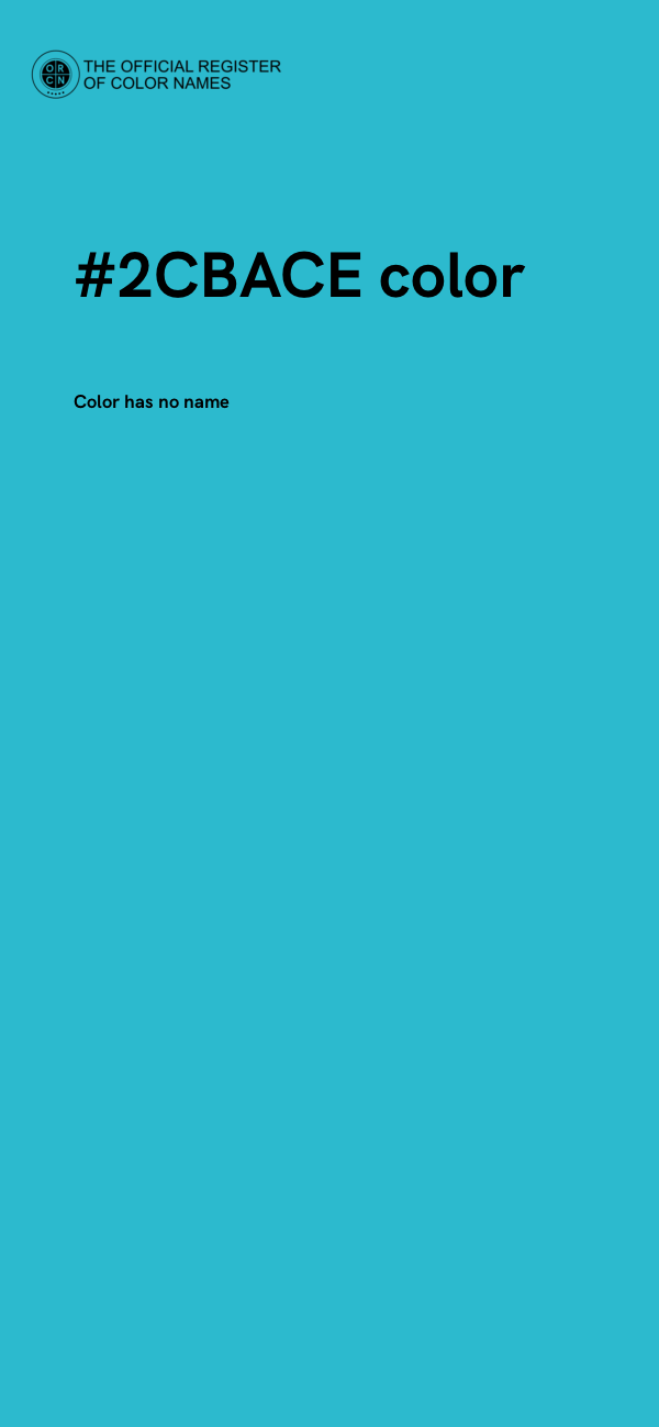 #2CBACE color image