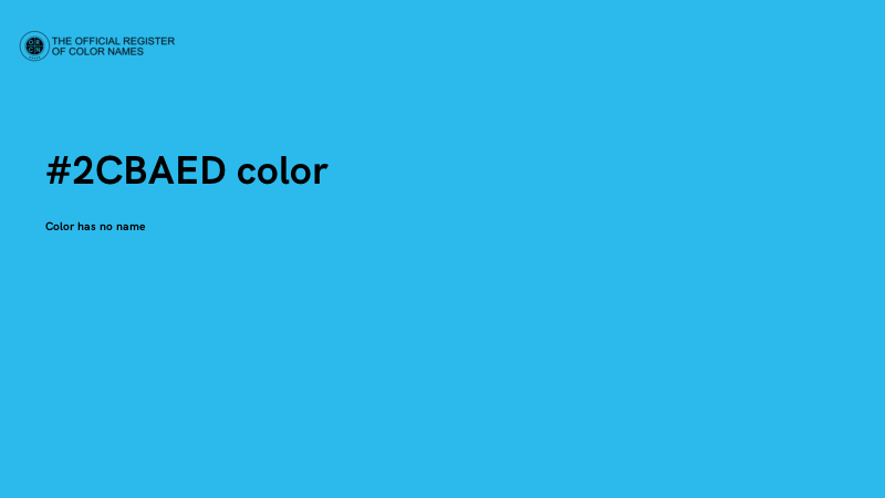 #2CBAED color image
