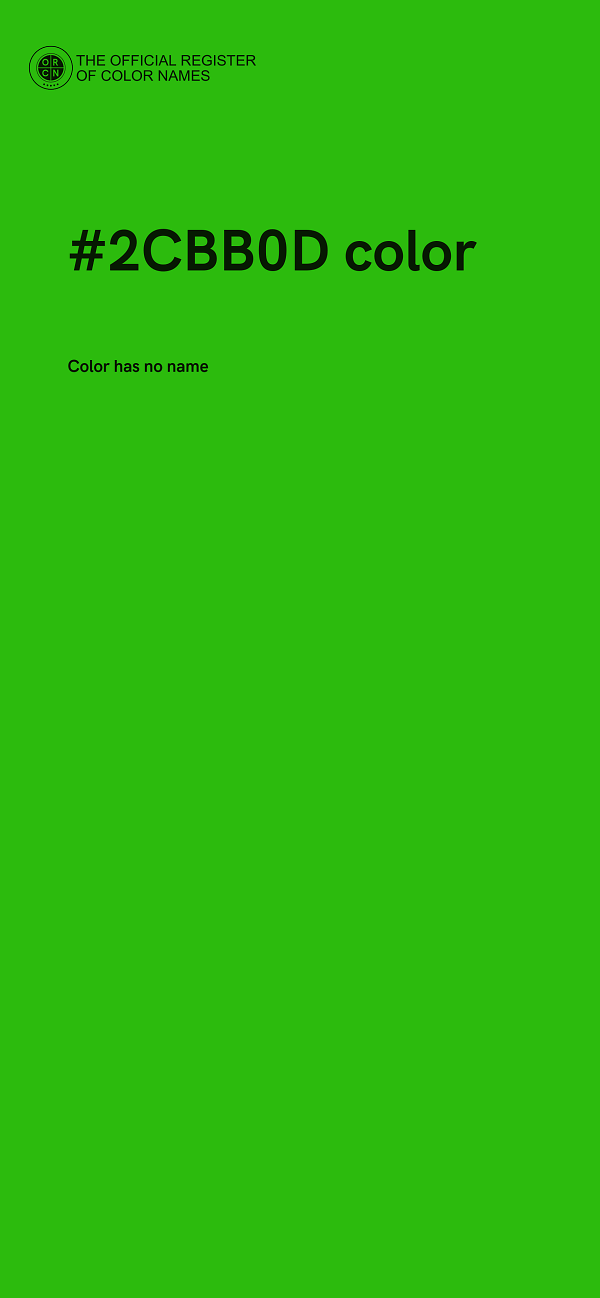 #2CBB0D color image