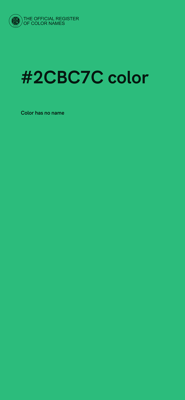 #2CBC7C color image