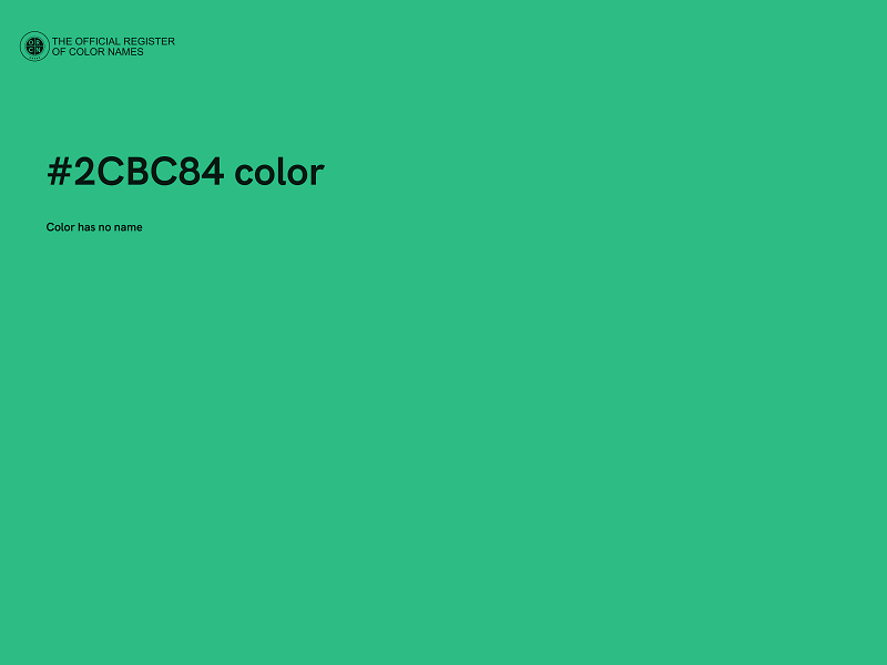 #2CBC84 color image