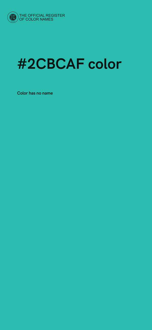 #2CBCAF color image