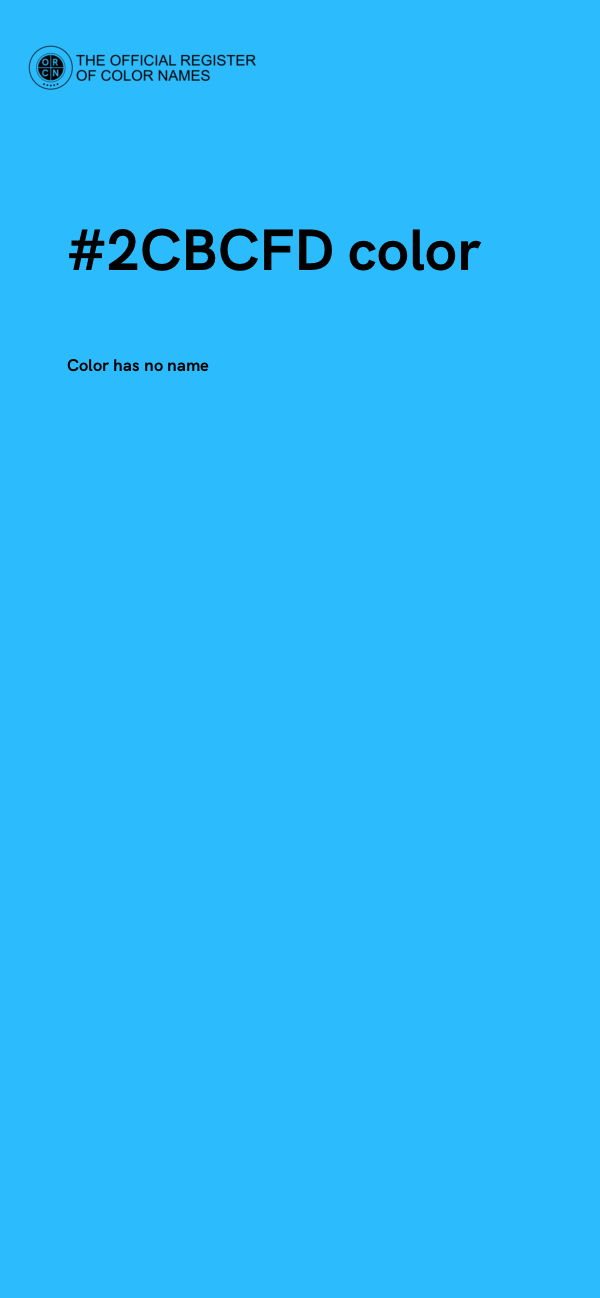 #2CBCFD color image
