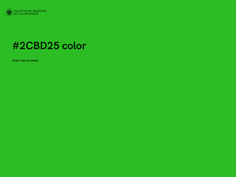 #2CBD25 color image