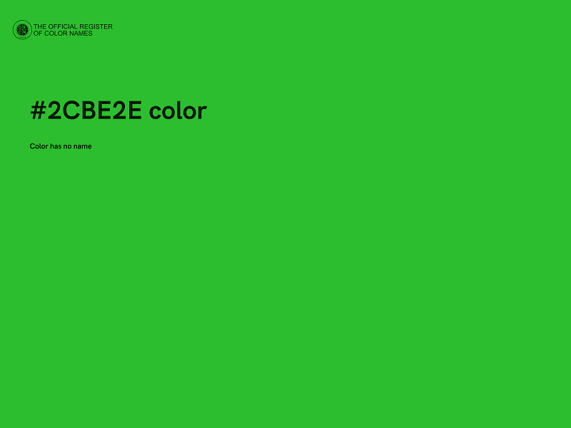 #2CBE2E color image