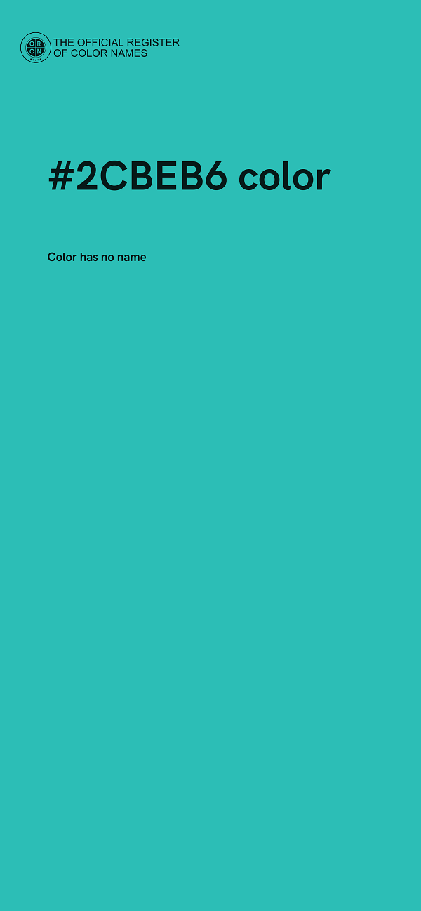 #2CBEB6 color image