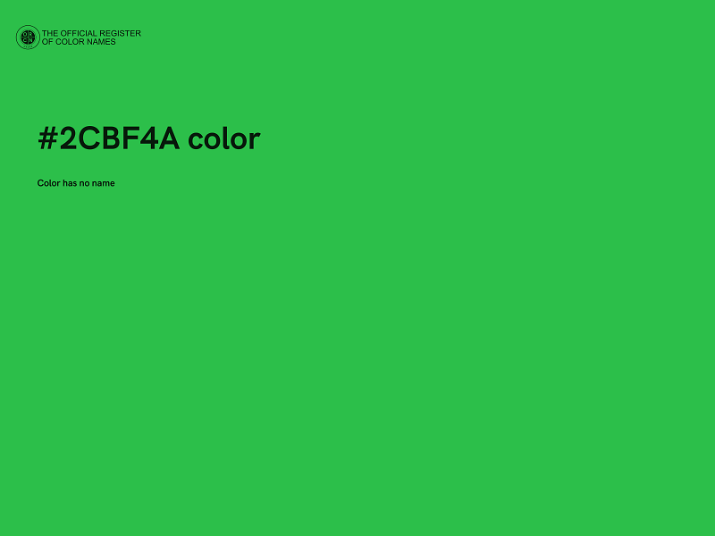 #2CBF4A color image