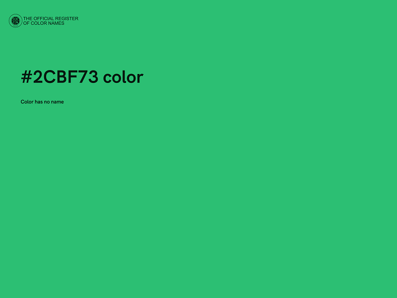 #2CBF73 color image