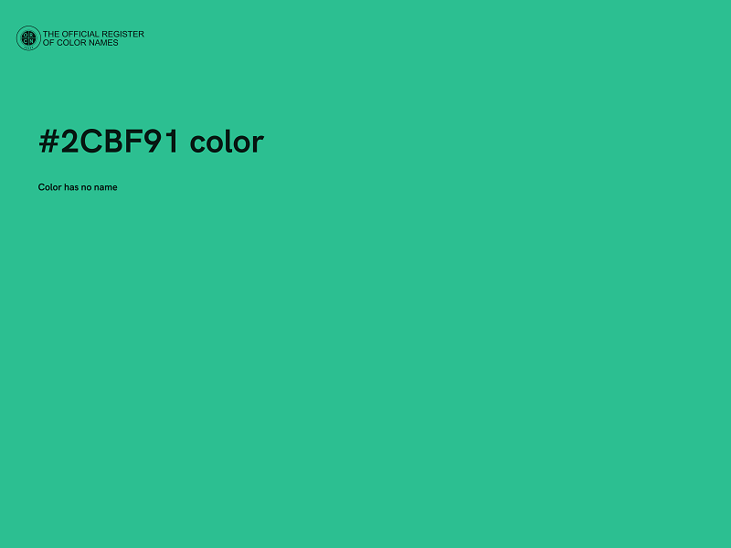 #2CBF91 color image