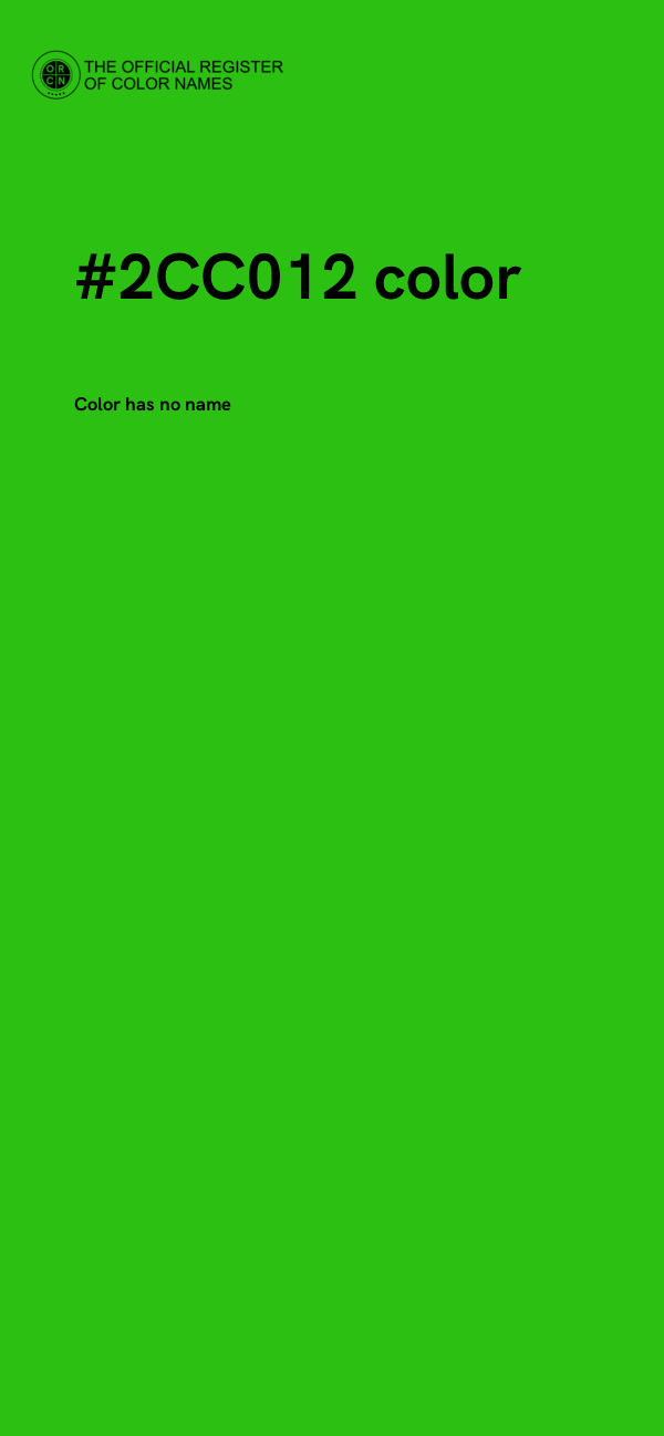 #2CC012 color image