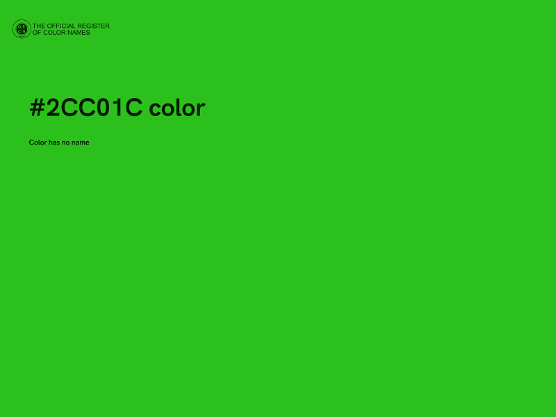 #2CC01C color image