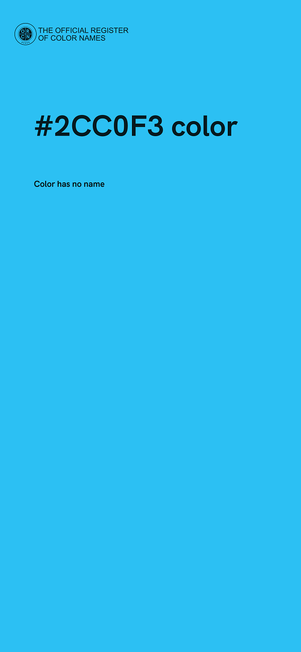 #2CC0F3 color image