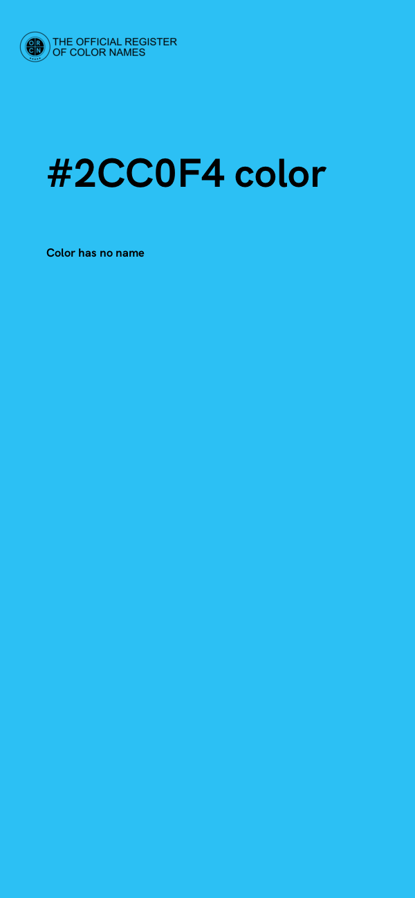 #2CC0F4 color image