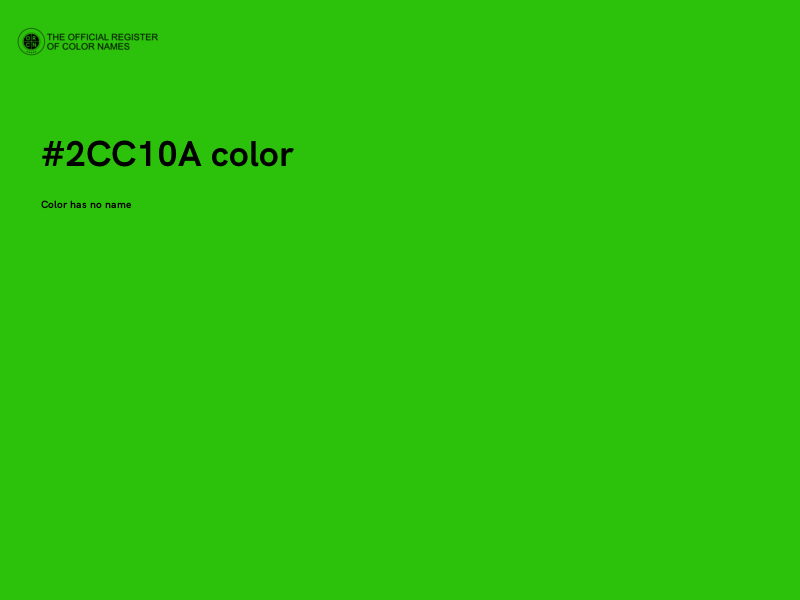 #2CC10A color image