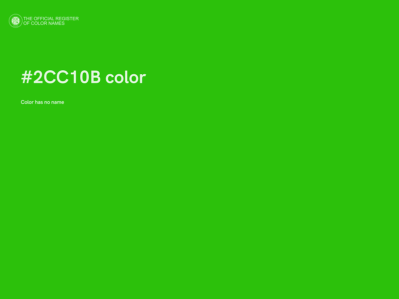 #2CC10B color image