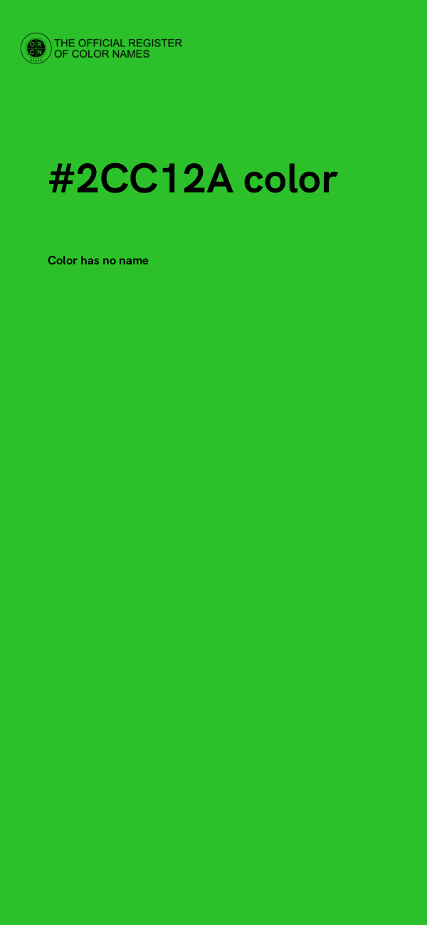 #2CC12A color image