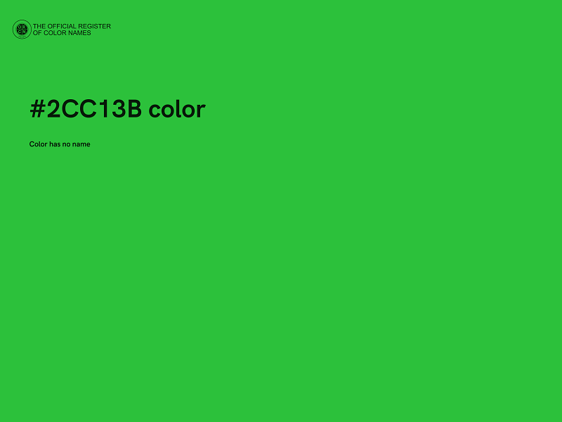 #2CC13B color image